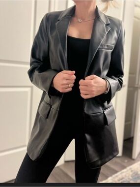 Zara faux Leather jacket